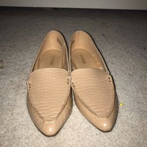 Express tan loafers
